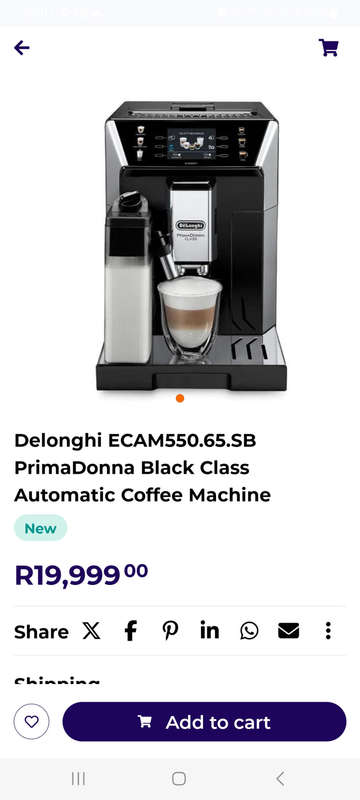 Delonghi ECAM 550.65.SB PriMadona Black Class Automatic Coffee Machine
