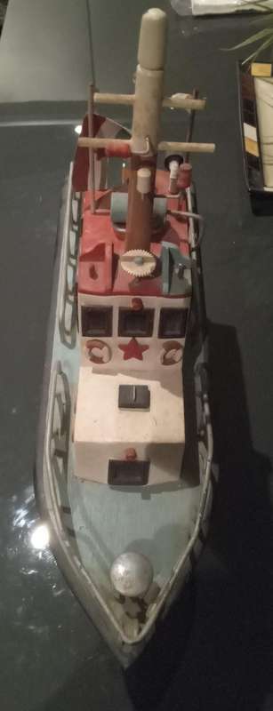 Vintage Hand Made Wooden Fish Trawler Port Nolloth Model