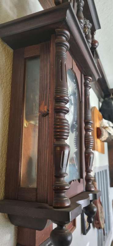 Antique German Regulator wall clock 100 % working condition with Key