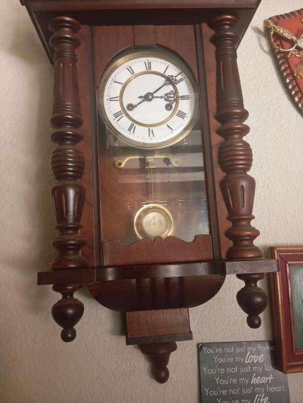 Antique German Regulator wall clock 100 % working condition with Key