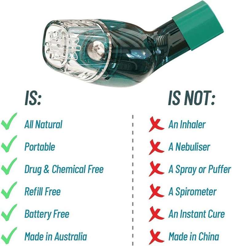 Air Mucus Clearance Device for Teens & Adults, Drug-Free- Lung Support, Daily Respiratory Wellness