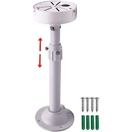 Adjustable I-Shaped CCTV Wall Camera Mount Bracket  30cm to 60cm Extension, Heavy-Duty Metal Arm