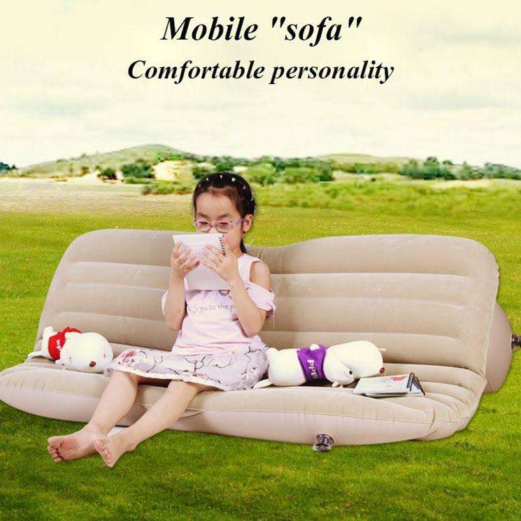 Portable Luxury Flannel Car Air Bed - Transform Your Car into a Comfortable Retreat