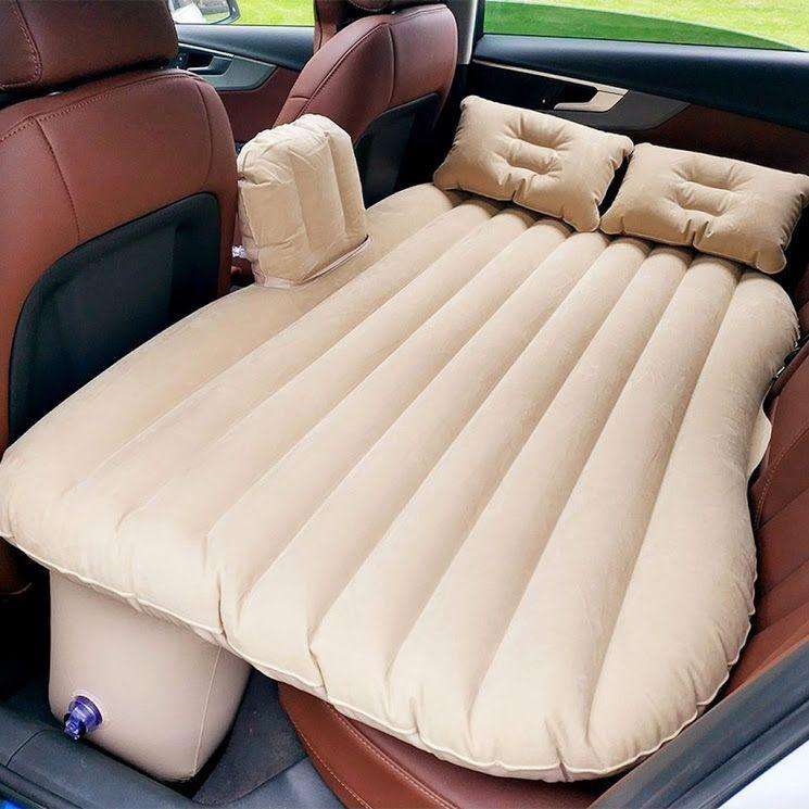 Portable Luxury Flannel Car Air Bed - Transform Your Car into a Comfortable Retreat