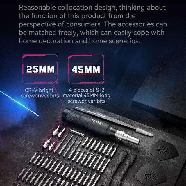 JM-8186-A 83-in-1 Precision Magnetic Screwdriver Set  Professional Repair Toolkit for Electronics,
