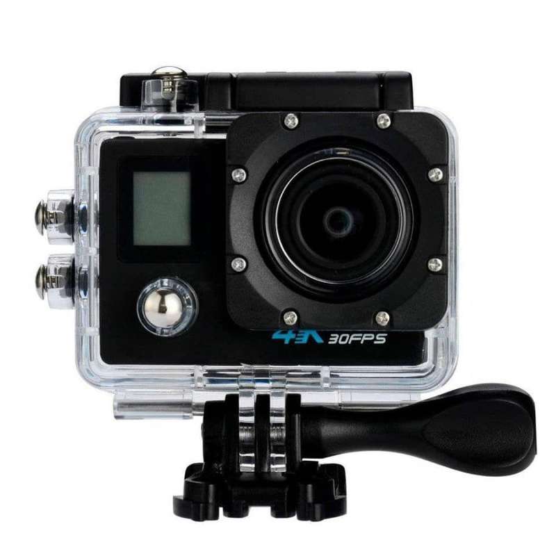 4K WiFi Action Camera  Ultra HD Sports Cam with Waterproof Case, Wide-Angle Lens & Remote Co