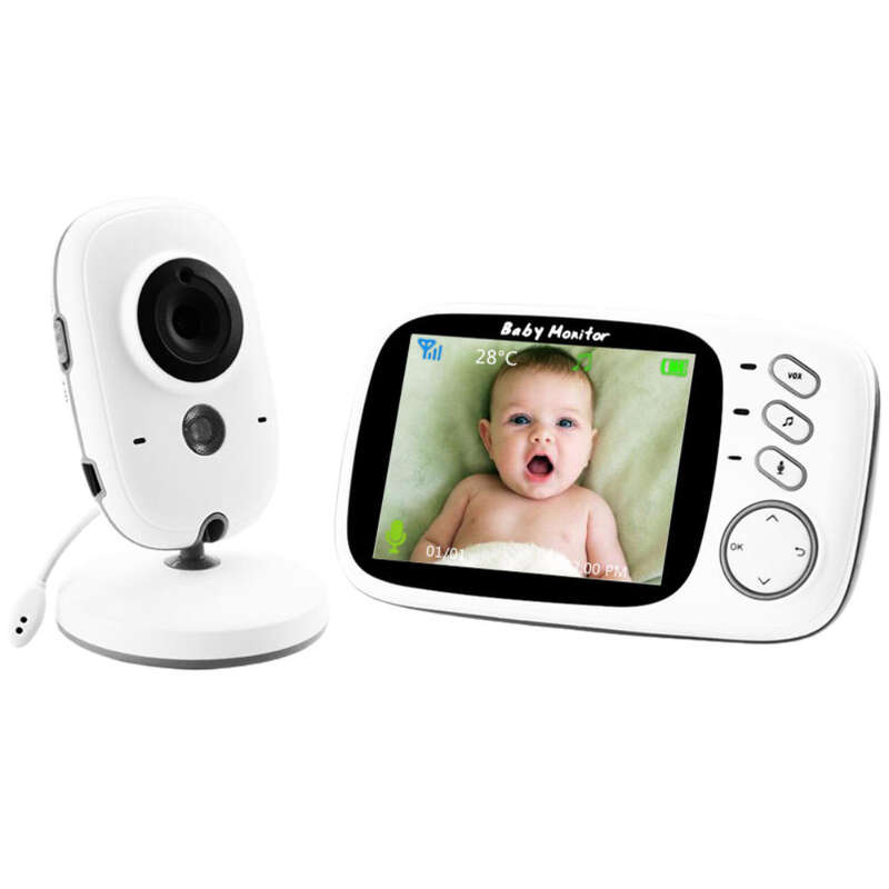 Wireless 3.2" Video Baby Monitor with Audio & Night Vision and Vox