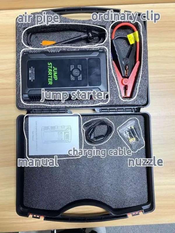 Portable Car Jump Starter  Emergency Battery Booster & Power Bank for Petrol & Diesel Vehicles