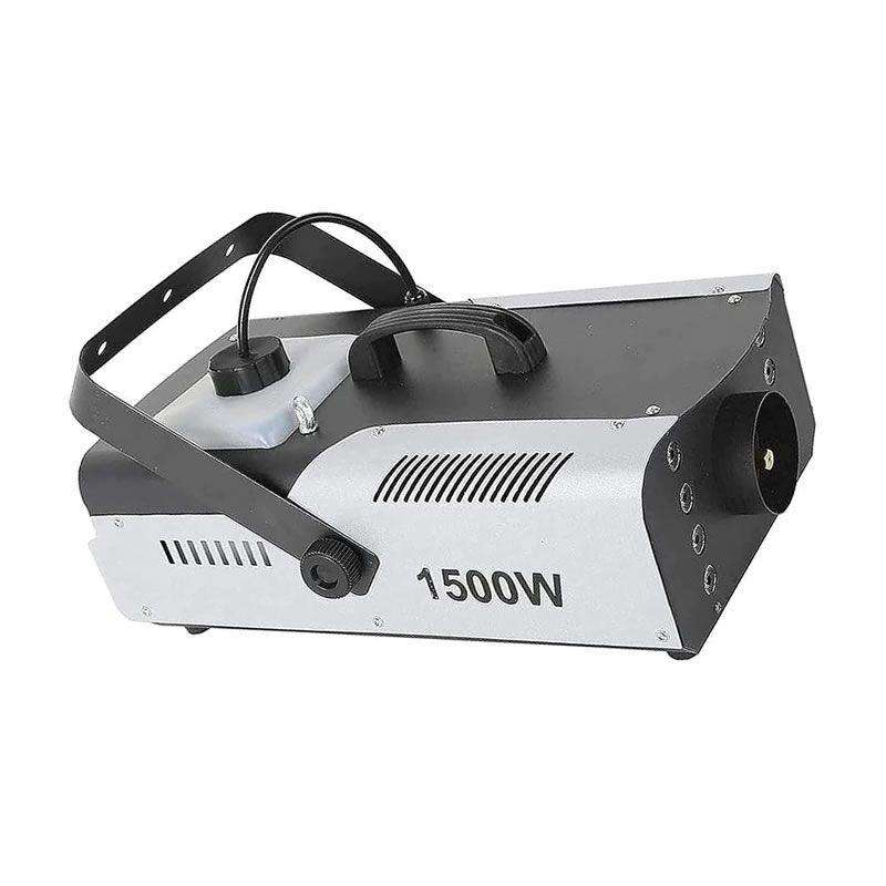1500W Portable LED Stage Fog Smoke Machine  8-LED RGB Lights with Remote Control & Wired Controller