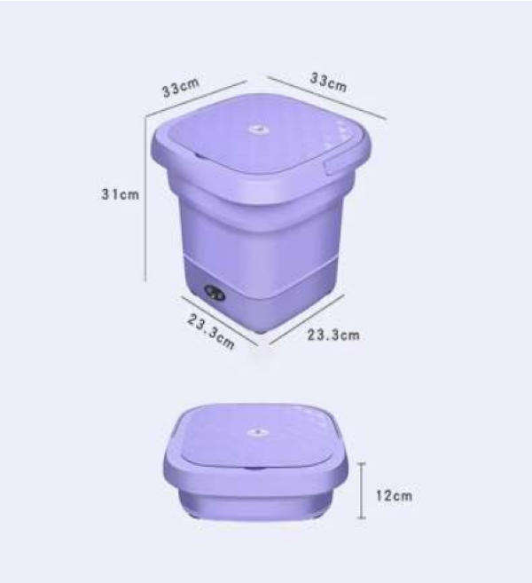 Simplify Laundry! Mini Folding Washer - Ideal for Apartments, Camping & Baby Clothes SA