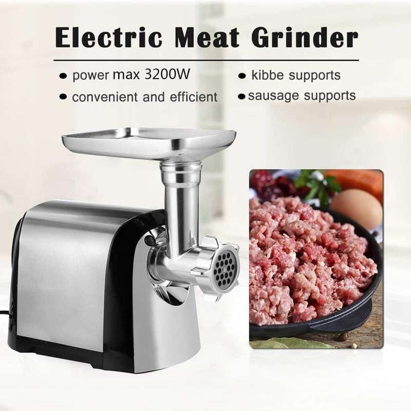 Prepare Fresh Mince at Home! 3200W Electric Meat Grinder - Fast, Versatile & Durable