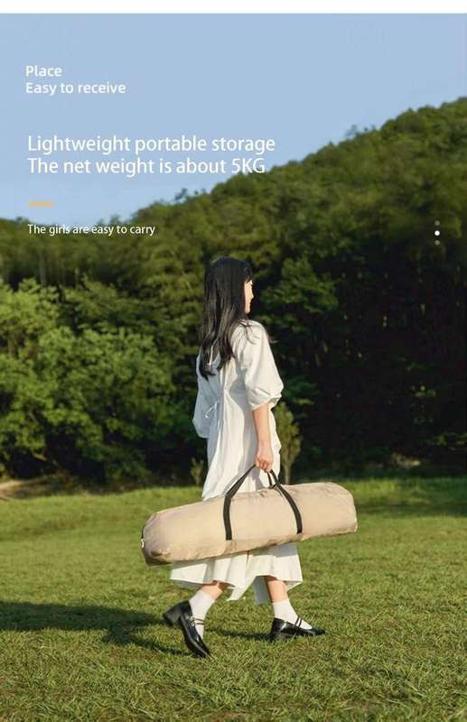4-Person Double Layer Automatic Pop-Up Camping Tent - 240x240cm, Waterproof 2000MM, All Season