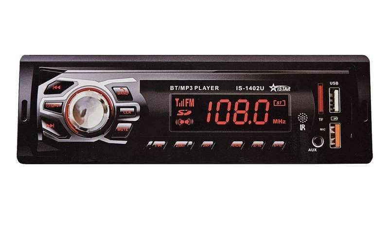 NEW! Istar IS-1402U Car Stereo Receiver - BT/MP3 Player, USB, AUX, FM Radio