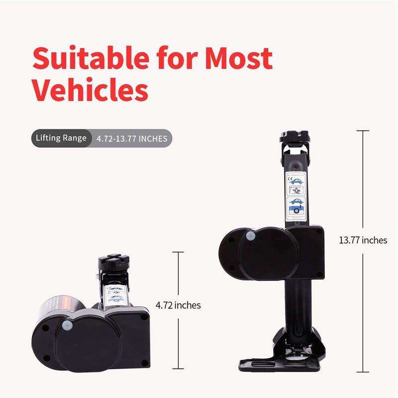 2 Ton 12V Electric Car Jack  Lighter Powered Vehicle Jack with Remote Control & Case (Model JG00031
