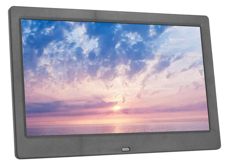 10.1-Inch Digital Photo Frame  LED HD 1024x600 Display, Multimedia Playback, Clock, Calendar & Remo