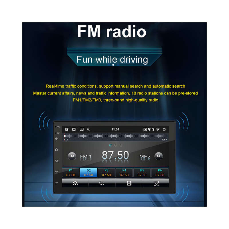 10 Wireless Car Multimedia Touchscreen Player with Bluetooth, MirrorLink & Built-in Cooling Fan