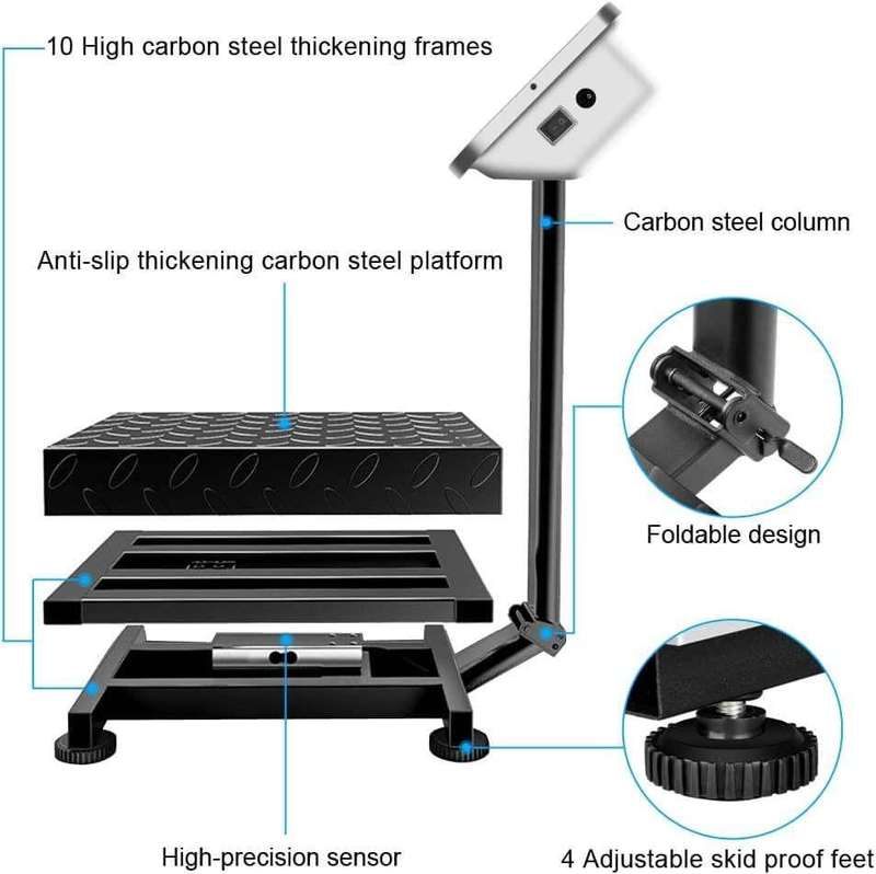 150kg Heavy Duty Platform Foldable Digital Scale - Commercial Grade & Portable