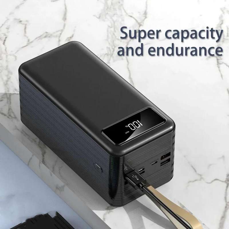 Power Bank 60000 mAh High Capacity Battery 4 Output USB fast charging