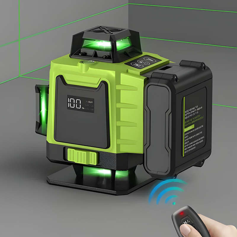 4D Laser Level 360° Green Line Self-Leveling Laser Tool  Horizontal & Vertical Precision