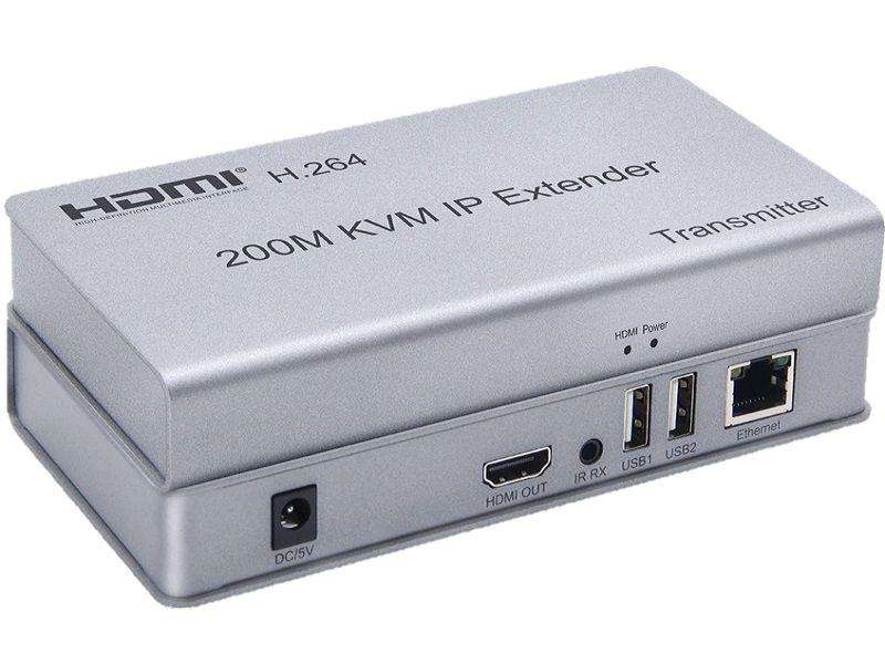 HDMI KVM IP Extender  200m Full HD 1080p Over Ethernet with USB & IR Support