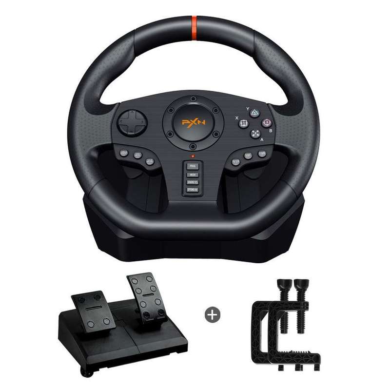 PXN V900 Gaming Racing Wheel  Force Feedback Steering Wheel for PC, PS3, PS4, Xbox One, Xbox Series