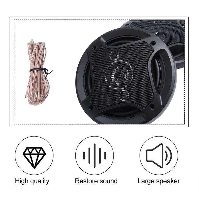 Generic TS-1385-5 35W Round Tweeter Car Door Speaker  Compact High-Frequency Audio Component for Cl