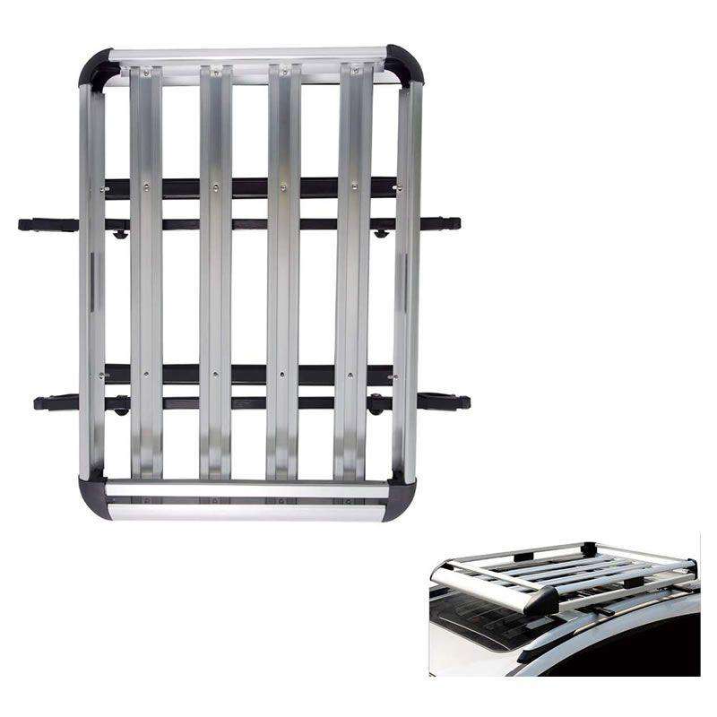 140x100cm Universal Aluminum Roof Rack for SUV  Heavy-Duty Luggage Carrier | Adjustable Cross Bars