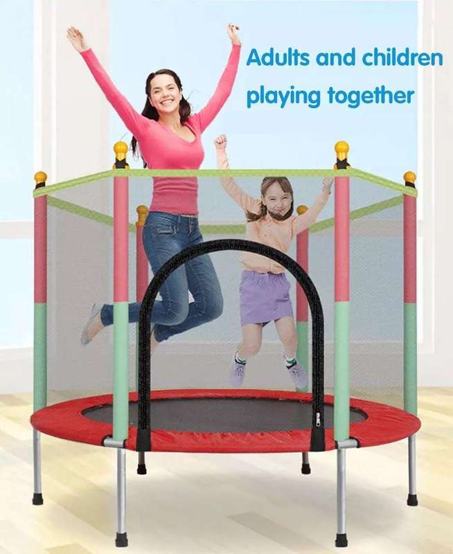 Kids Trampoline with Safety Net & Fence - Outdoor Jumping Bounce Bed for SA