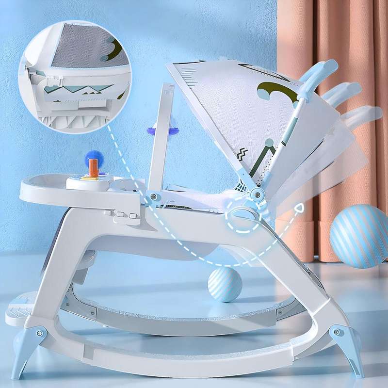 5-in-1 Multi-Functional Baby Dining Chair - High Chair, Booster, Desk & Play Seat Combo - Versatile