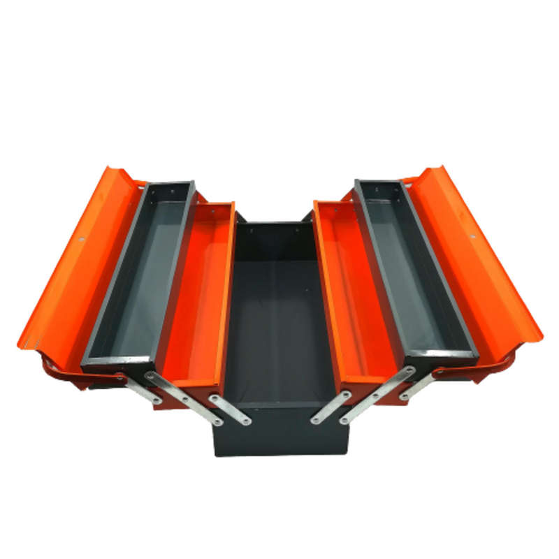 3-Tier 5-Tray Metal Tool Box  Heavy-Duty Portable Storage Organizer for Tools, Screws & Hardware