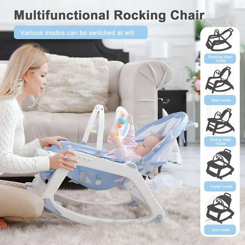 5-in-1 Multi-Functional Baby Dining Chair - High Chair, Booster, Desk & Play Seat Combo - Versatile