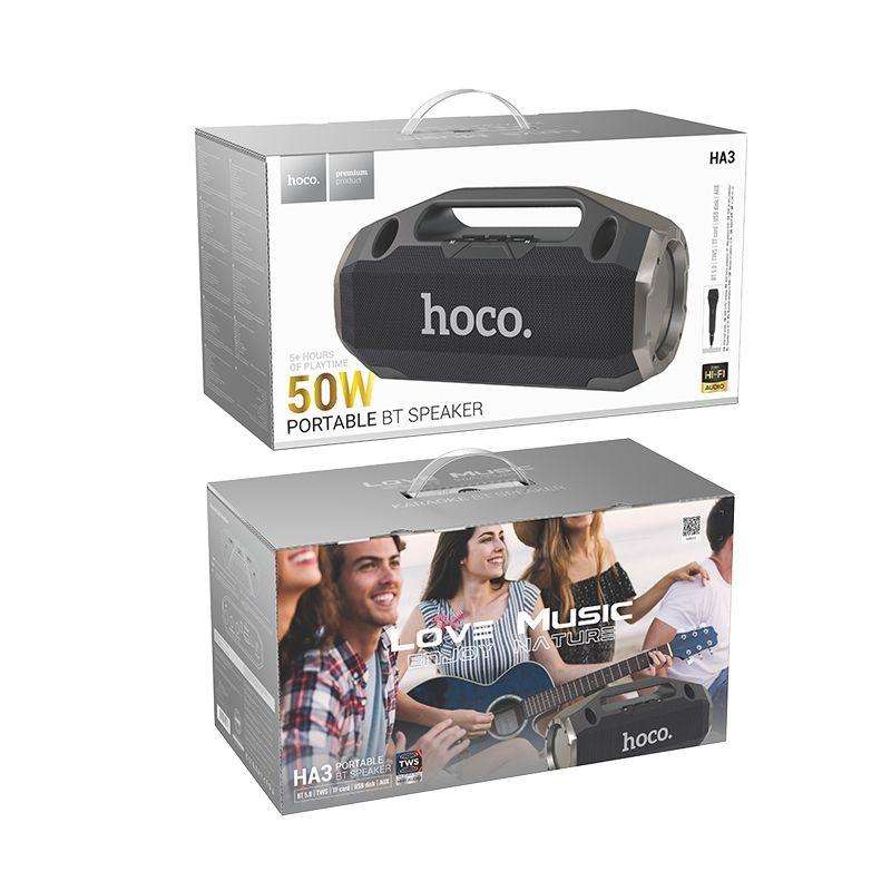 Hoco HA3 TWS Bluetooth 5.0 Speaker Support TF Card/AUX