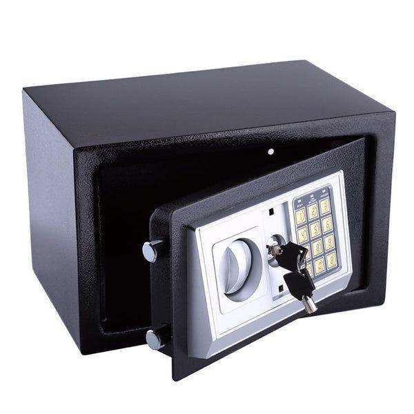 Durable Digital Electronic Safe Box with Keypad & Tubular Keys  4mm Steel
