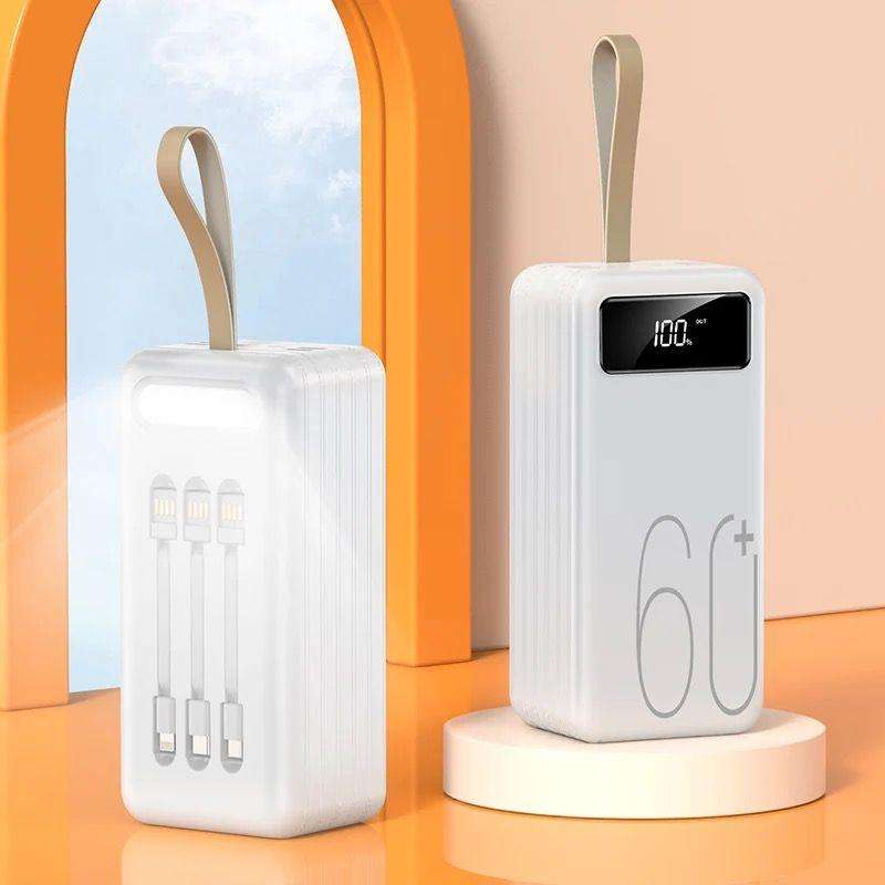 60,000mAh High-Capacity Power Bank with 4 USB Output Ports & Fast Charging  Ultra-Long-Lasting Char