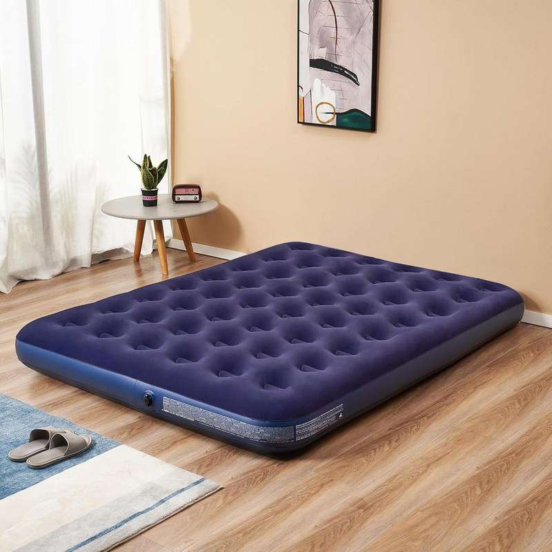 Flocked Double Inflatable Air Mattress - Your Portable Comfort for Camping