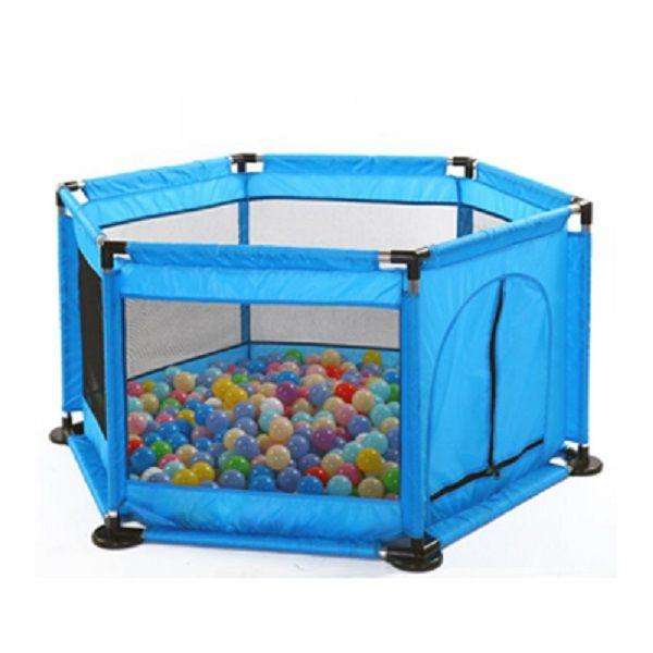 Kids Happy Playpen Game Fence with 50 Soft Balls  Indoor/Outdoor Safety Play Area