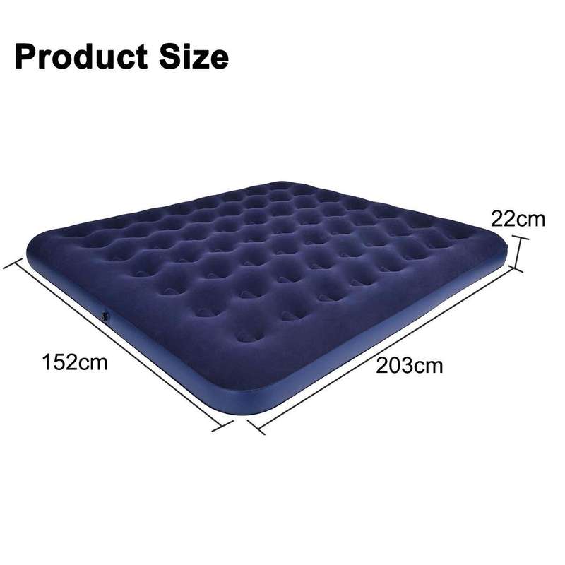 Flocked Double Inflatable Air Mattress - Your Portable Comfort for Camping