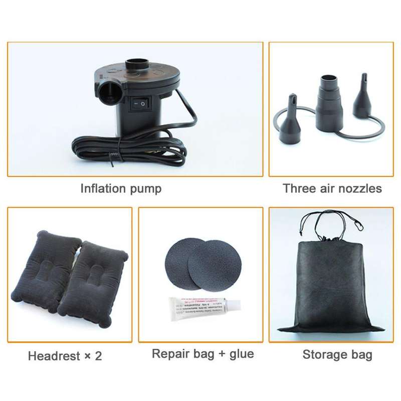Portable Car Air Bed Inflatable Mattress - Black: Your On-the-Go Comfort Zone