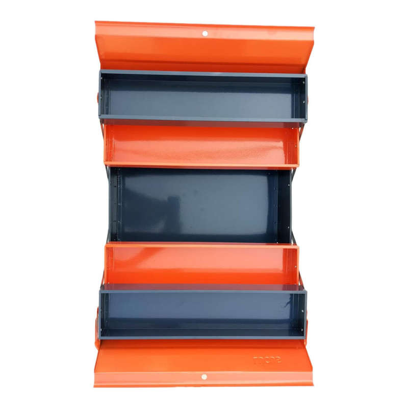 3-Tier 5-Tray Metal Tool Box  Heavy-Duty Portable Storage Organizer for Tools, Screws & Hardware