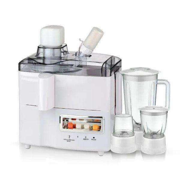 1.25L 4-in-1 Juice Extractor  White | Blender, Juicer, Grinder & Chopper Combo for Home Use