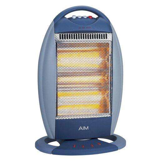 AIM AHH8 1200W 3 Bar Halogen Heater with Oscillation | Instant Warmth for SA Homes