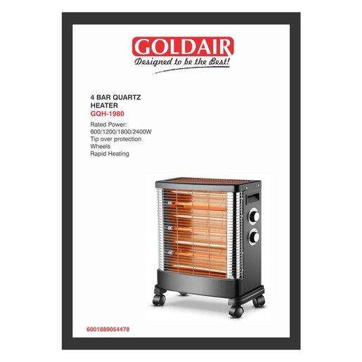 Goldair 4 Bar Quartz Heater - Versatile & Rapid Warmth