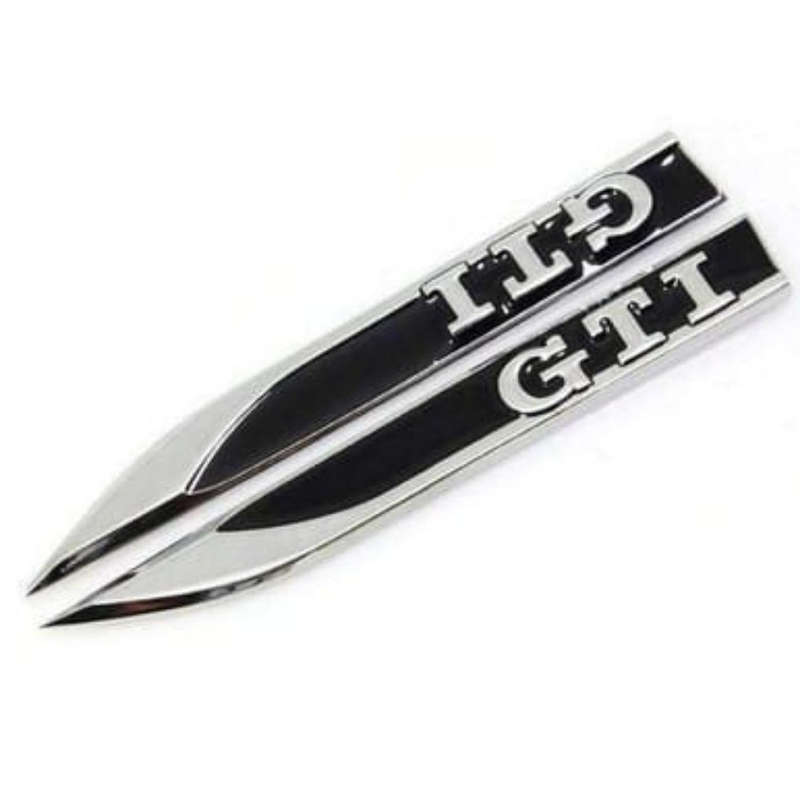 VW GTI Fender Badges (Black)