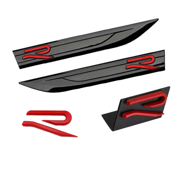 VW R Badge Combo (Red)