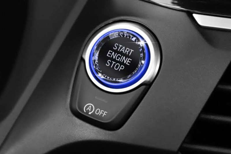 BMW E-series Crystal Start Stop Button (Blue)