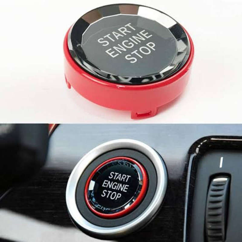 BMW E-series Crystal Start Stop Button (Red)