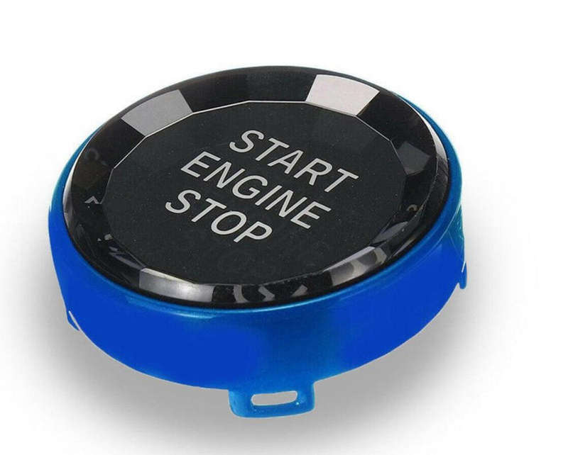 BMW E-series Crystal Start Stop Button (Blue)