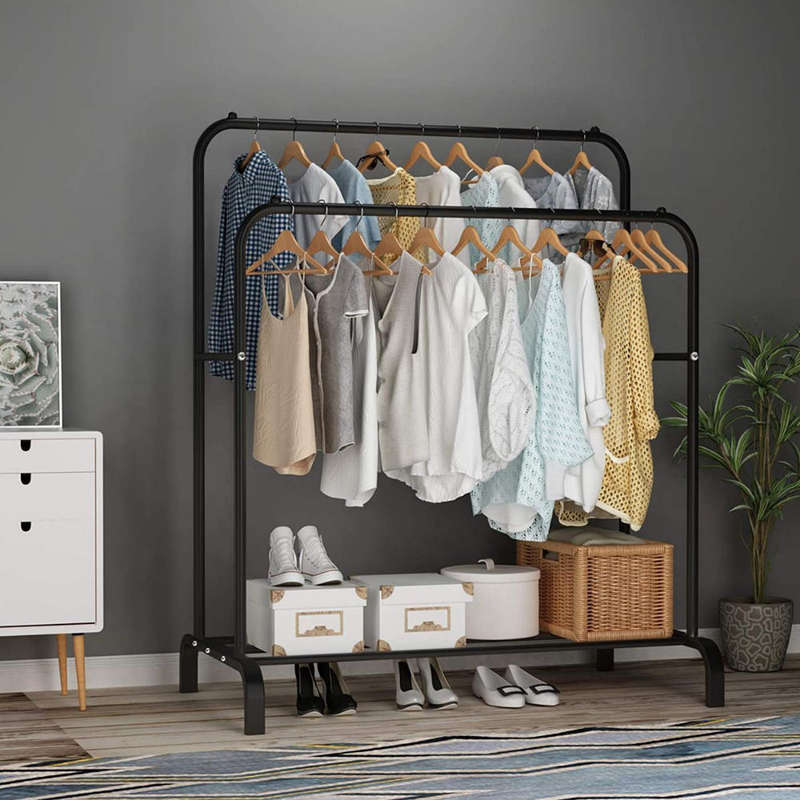 Clothing rail Double Pole - Drying Rack Storage
