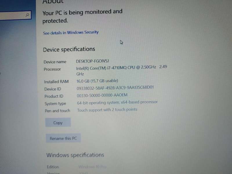Lenovo ThinkPad T540p Core i7 500GB SSD Storage 16GB Ram