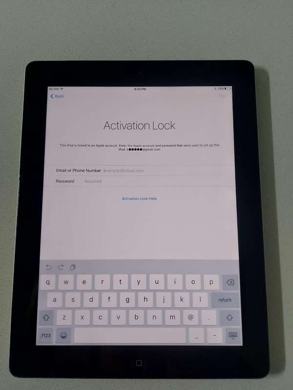Apple iPad 4 Wi-Fi + Cellular A1460 (Activation Lock)